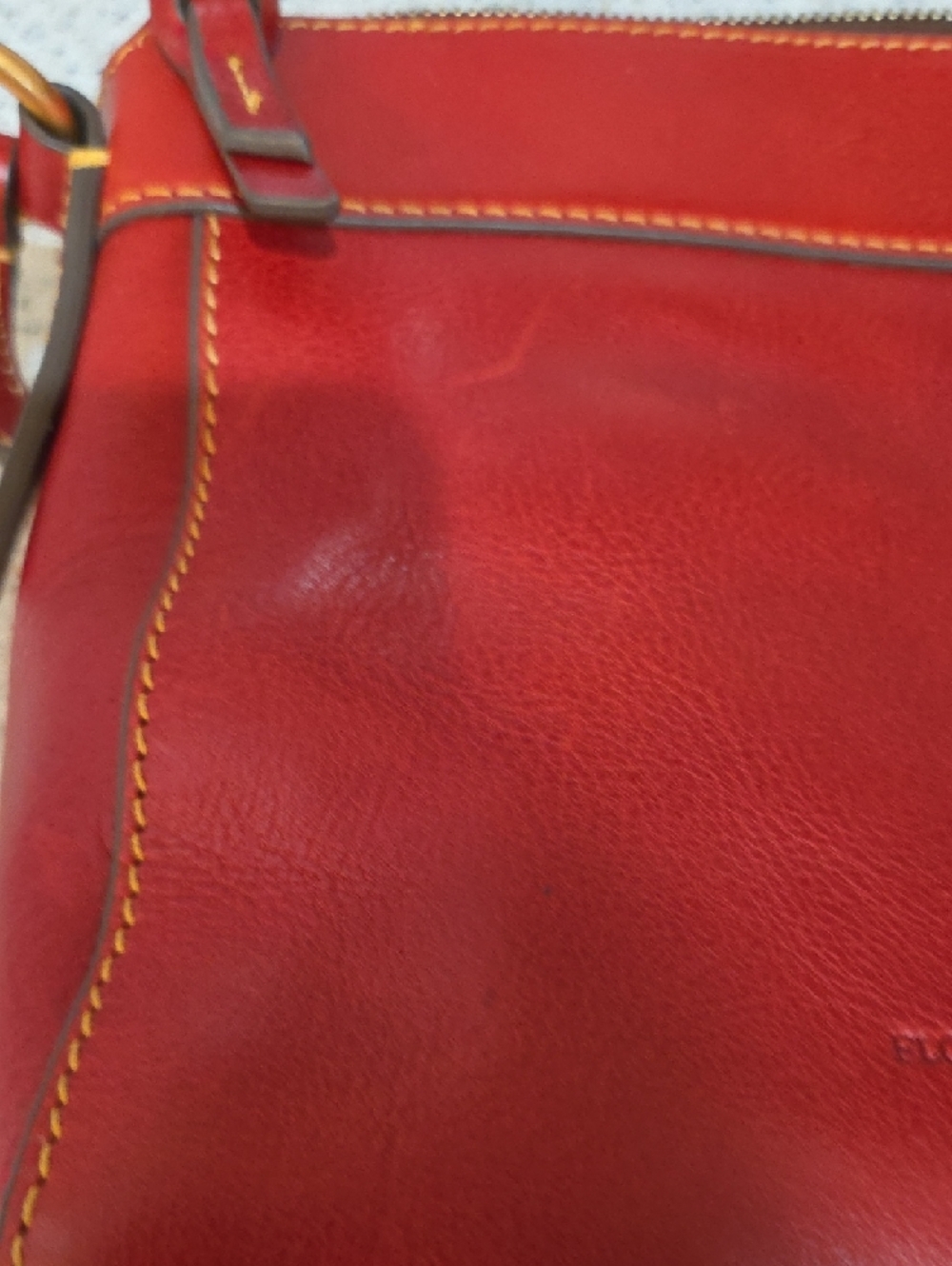 Dooney And Bourk Leather Crossbody Bag in Red - Picture 5 of 7